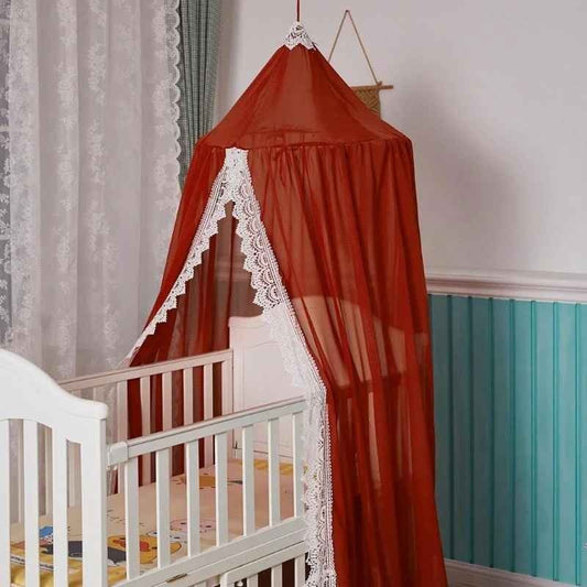 voile pour lit bebe rouge foncé léger Cocon Doux