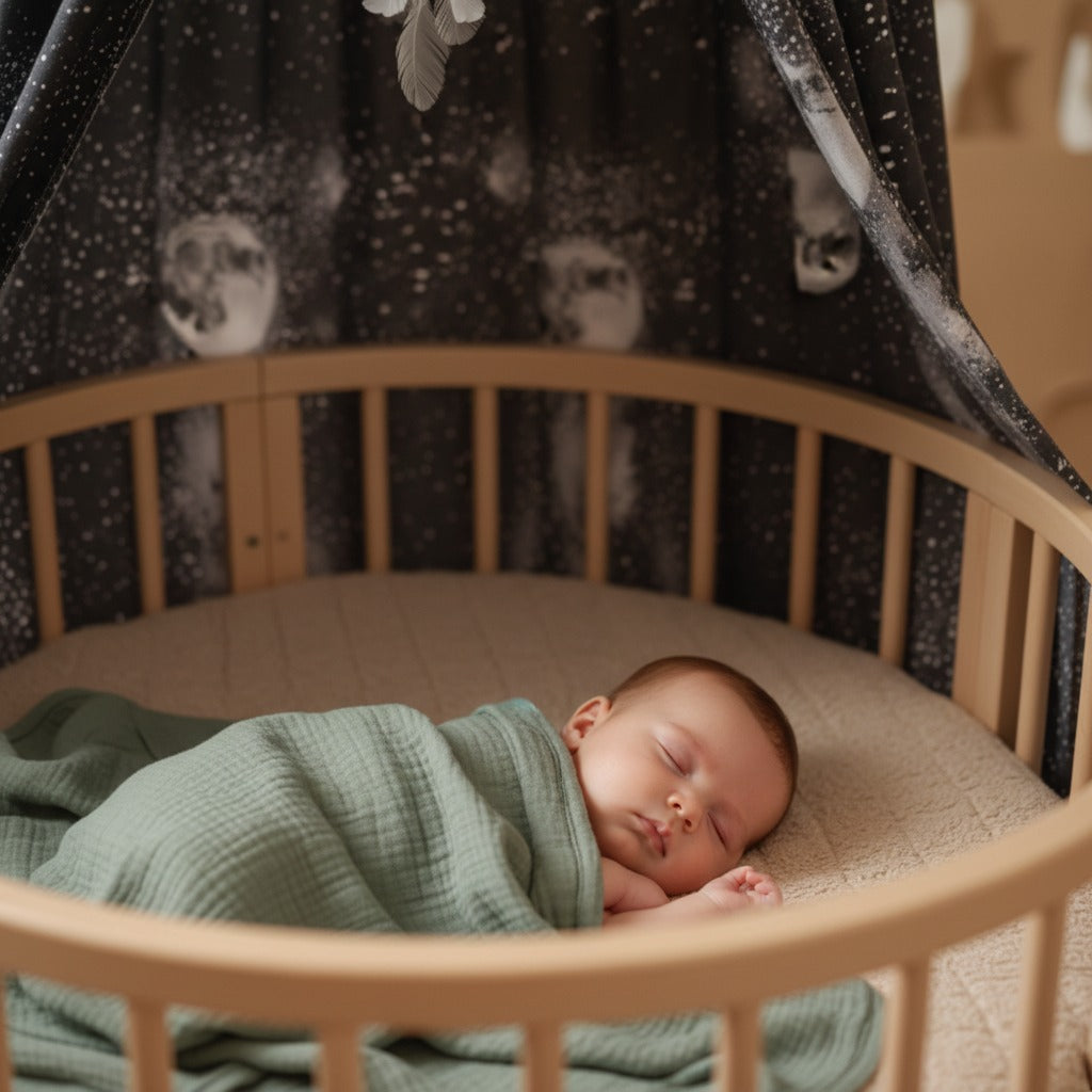 voile pour lit de bebe apaisant protecteur rêve nordique
