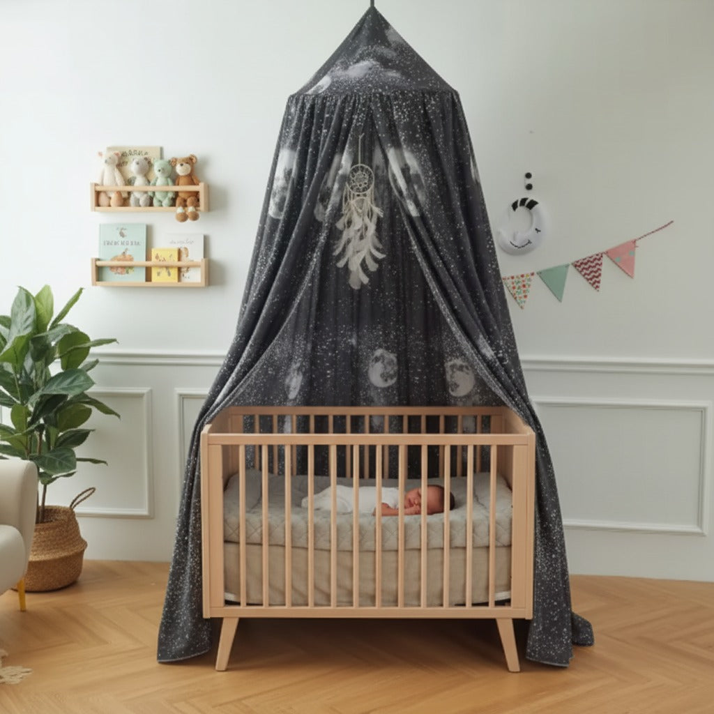 voile pour lit-de bebe sommeil paisible rêve nordique