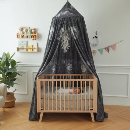 voile pour lit-de bebe sommeil paisible rêve nordique